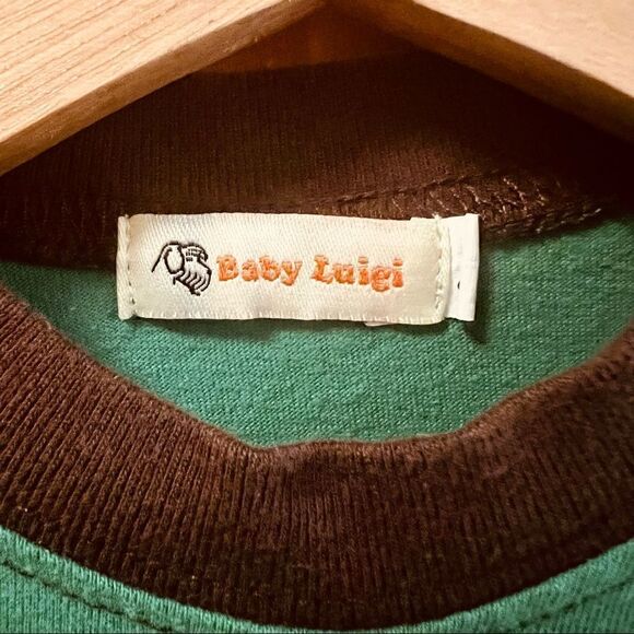 Baby Luigi green brown giraffe snap long sleeve romper onesie 3mo - Picture 4 of 8